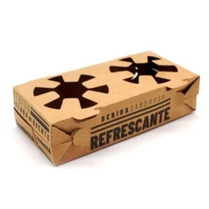 Porta Copos Delivery Kraft 19*5*9CM 50UN